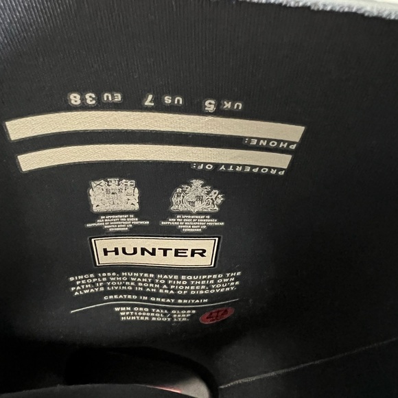 Hunter Tall Rain Boots Women - high gloss gray (graphite) - Picture 2 of 7